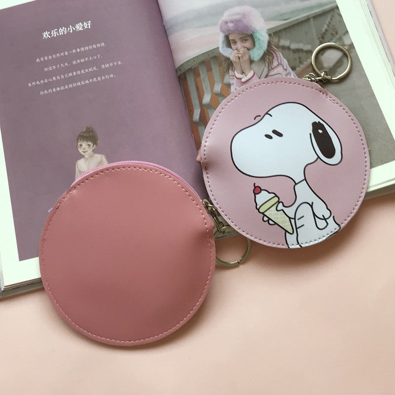 PU cute cartoon Charlie zero wallet (Minimo de compra 3) MYA-WanG001