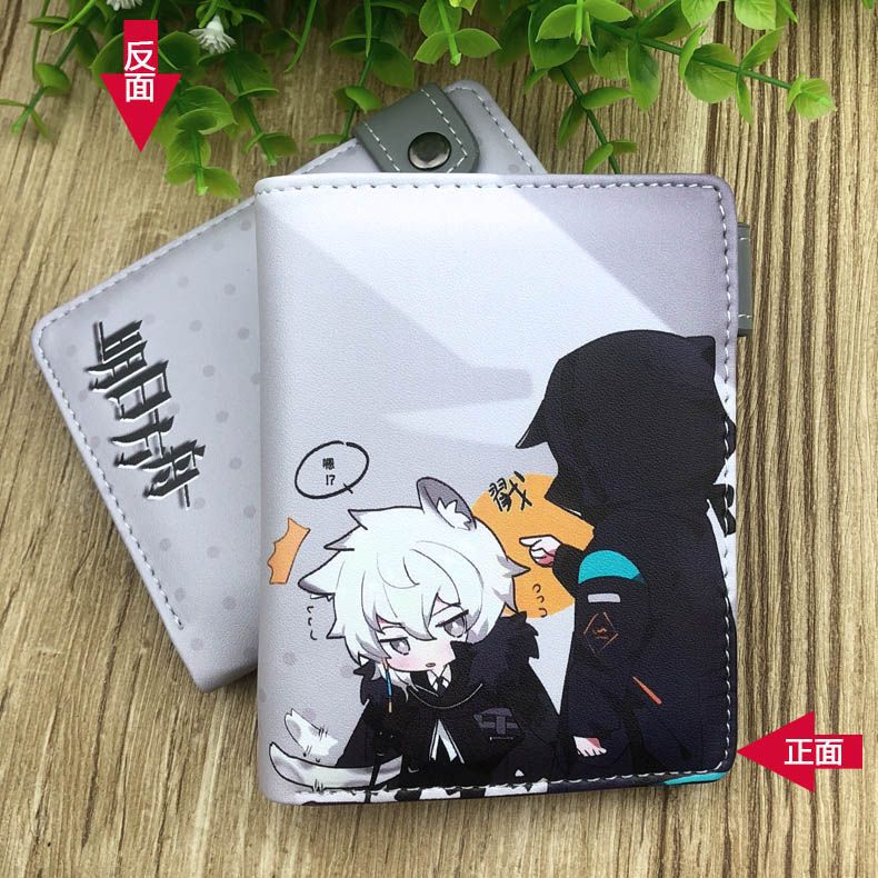 Cartoon black outer zip wallet  (Minimo de compra 2）MIC-CSP011