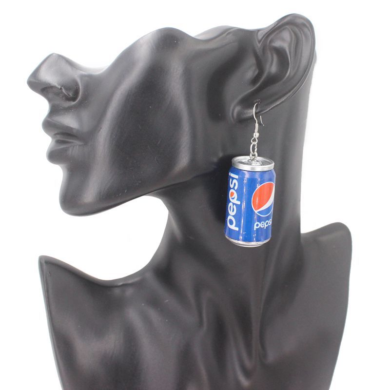 Acrylic Sprite Cola Fanta Can Earrings Minimo de compra 2 qiuge001