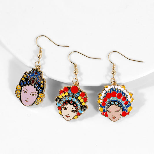 Acrylic Face Mask Earrings (Minimo de compra 2) MYA-YiD029