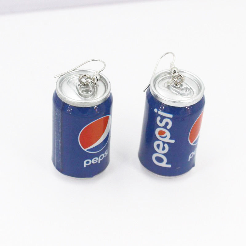 Acrylic Sprite Cola Fanta Can Earrings Minimo de compra 2 qiuge001