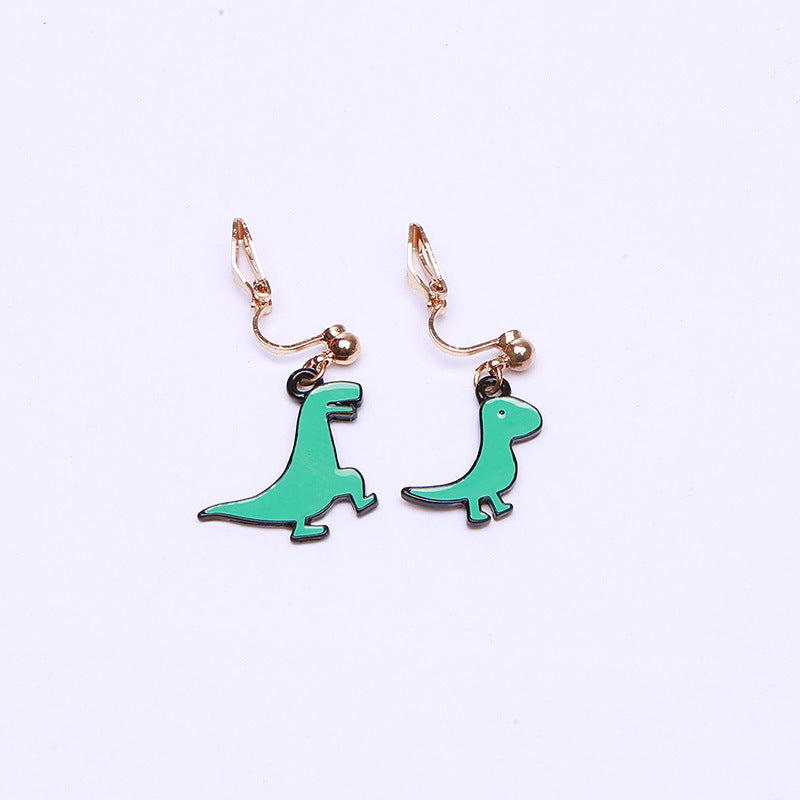 Alloy Funny Dinosaur Earrings (Minimo de Compra 2) MIC-QiR050