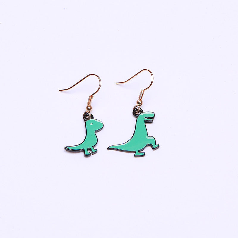 Alloy Funny Dinosaur Earrings (Minimo de Compra 2) MIC-QiR050