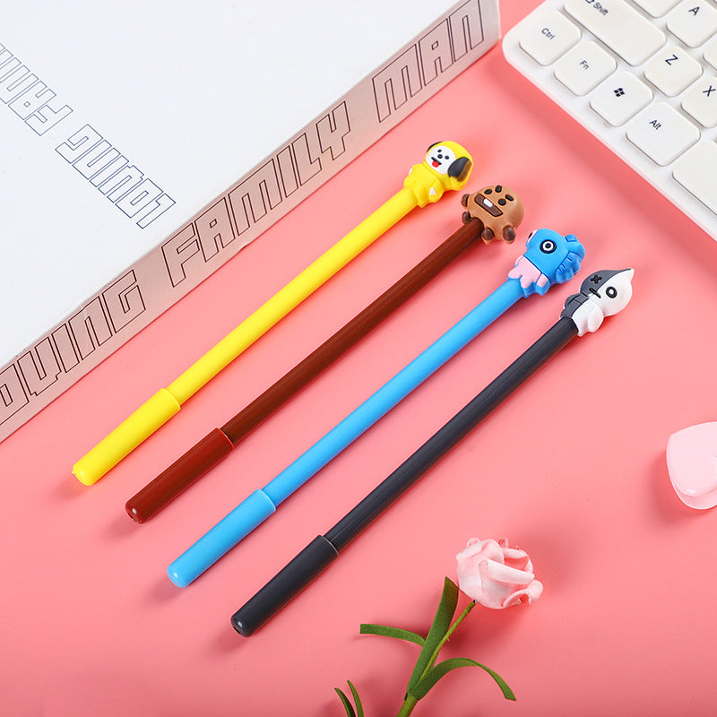 Ballpoint Pen Plastic Cute Cartoon Black Gel Pen ZhangH001