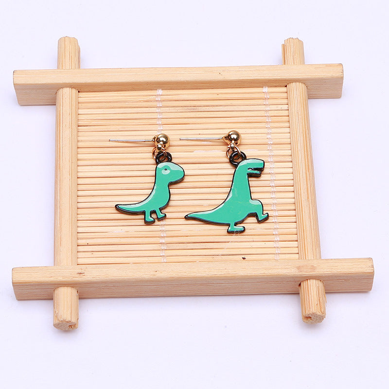 Alloy Funny Dinosaur Earrings (Minimo de Compra 2) MIC-QiR050