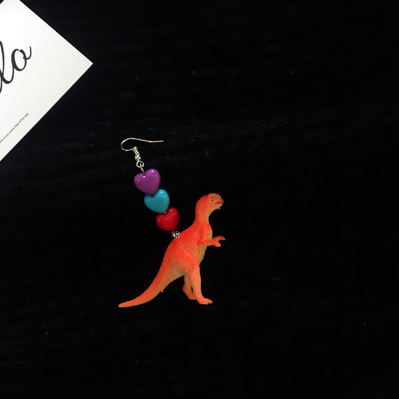 Acrylic Fun Dinosaur Earrings (Minimo de Compra 2) MIC-ChouT031