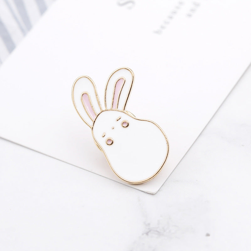 Alloy cartoon cute rabbit brooch (Minimo de compra 2) MIC-ZhiJ021