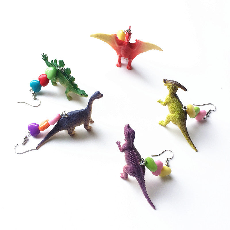 Acrylic Fun Dinosaur Earrings (Minimo de Compra 2) MIC-ChouT031