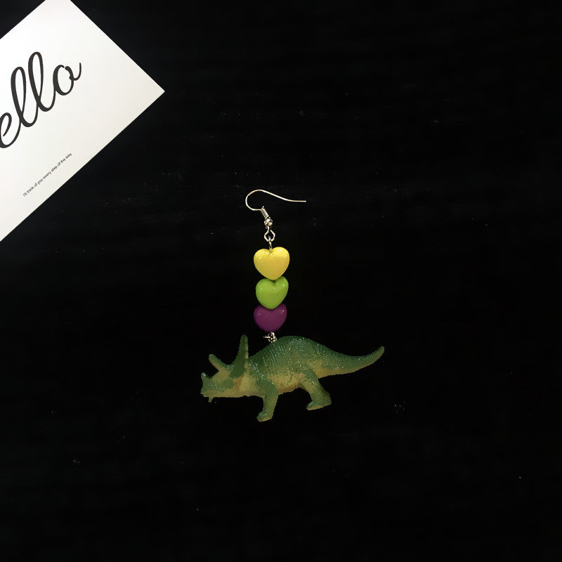 Acrylic Fun Dinosaur Earrings (Minimo de Compra 2) MIC-ChouT031