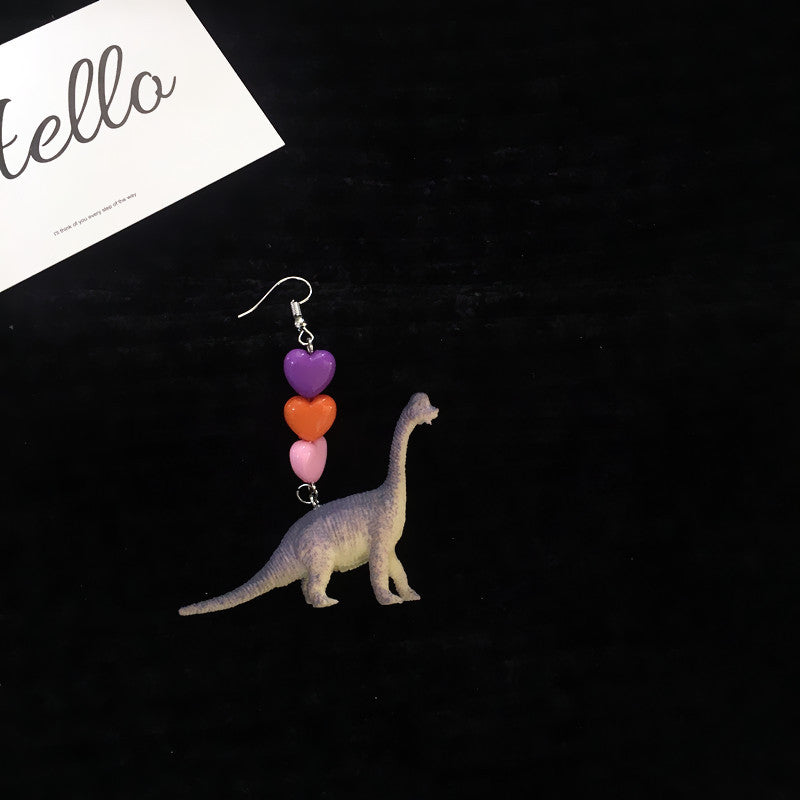 Acrylic Fun Dinosaur Earrings (Minimo de Compra 2) MIC-ChouT031