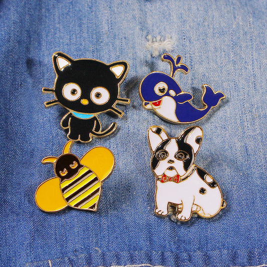 Alloy cartoon cute cat brooch (Minimo de compra 2) MIC-ZhiJ018