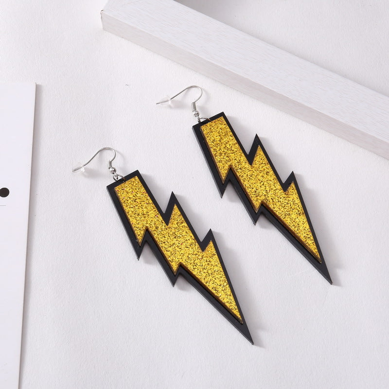 Acrylic Lightning Earrings MYA-XueP097