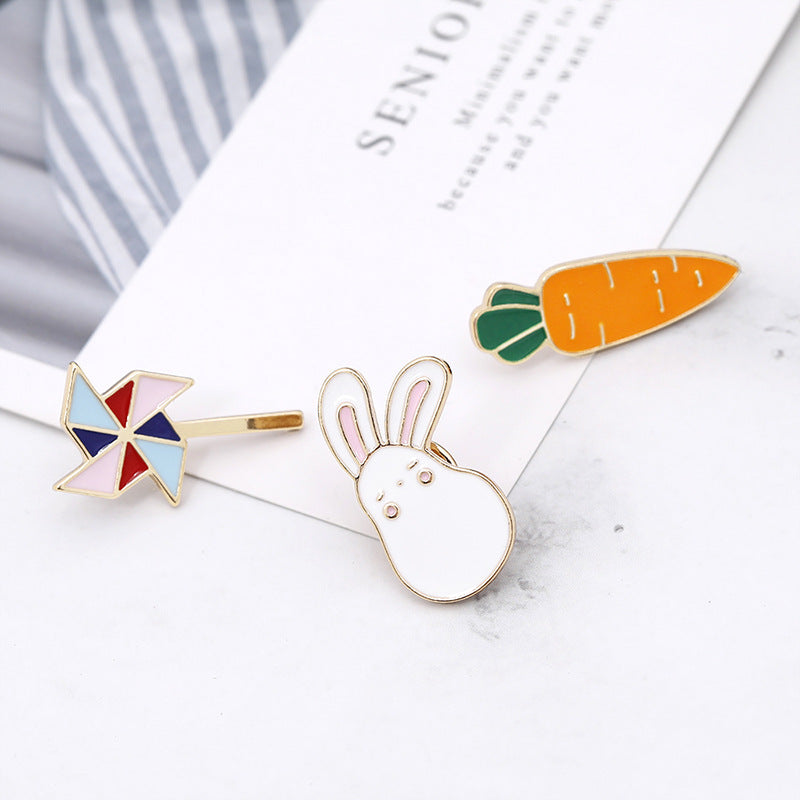 Alloy cartoon cute rabbit brooch (Minimo de compra 2) MIC-ZhiJ021