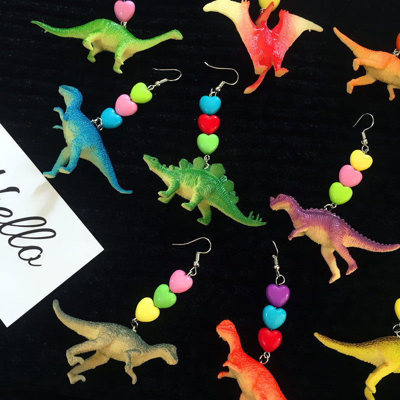 Acrylic Fun Dinosaur Earrings (Minimo de Compra 2) MIC-ChouT031