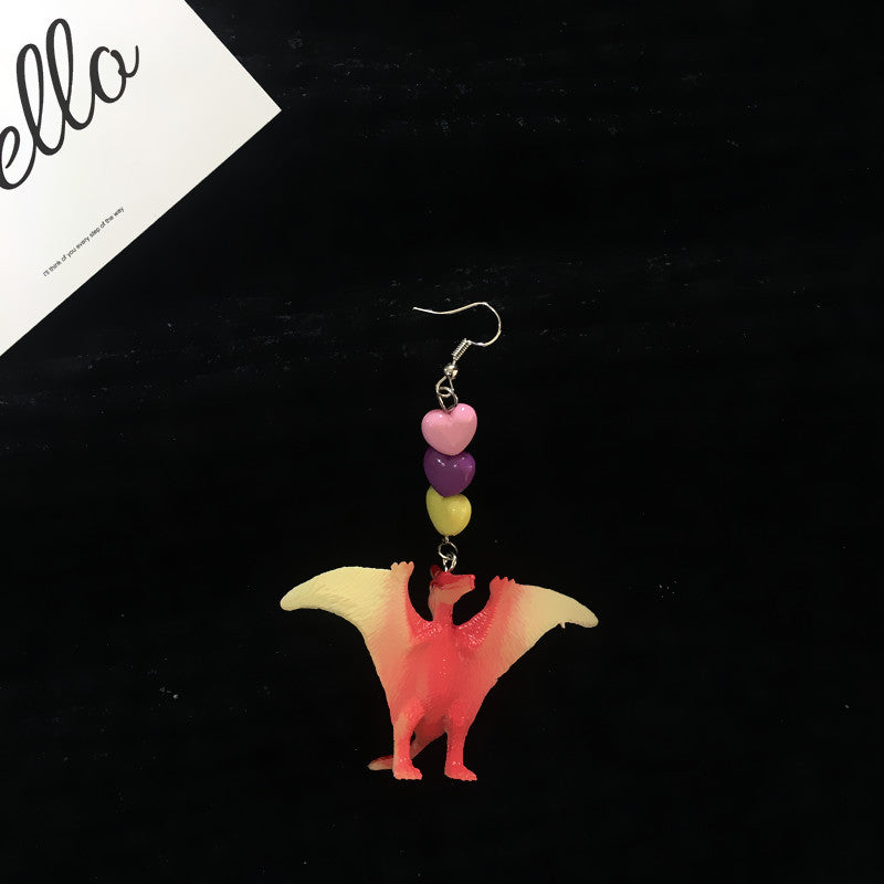 Acrylic Fun Dinosaur Earrings (Minimo de Compra 2) MIC-ChouT031