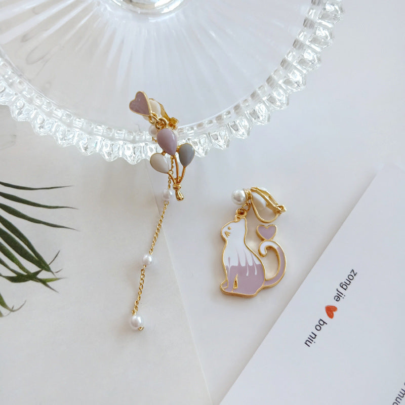 Alloy long chain pearl earrings (Minimo de compra 2) MYA-YBY033