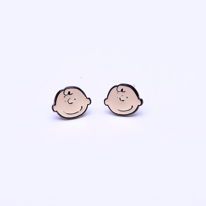 Alloy cartoon anime earrings (Minimo de Compra 2) MIC-QiR052