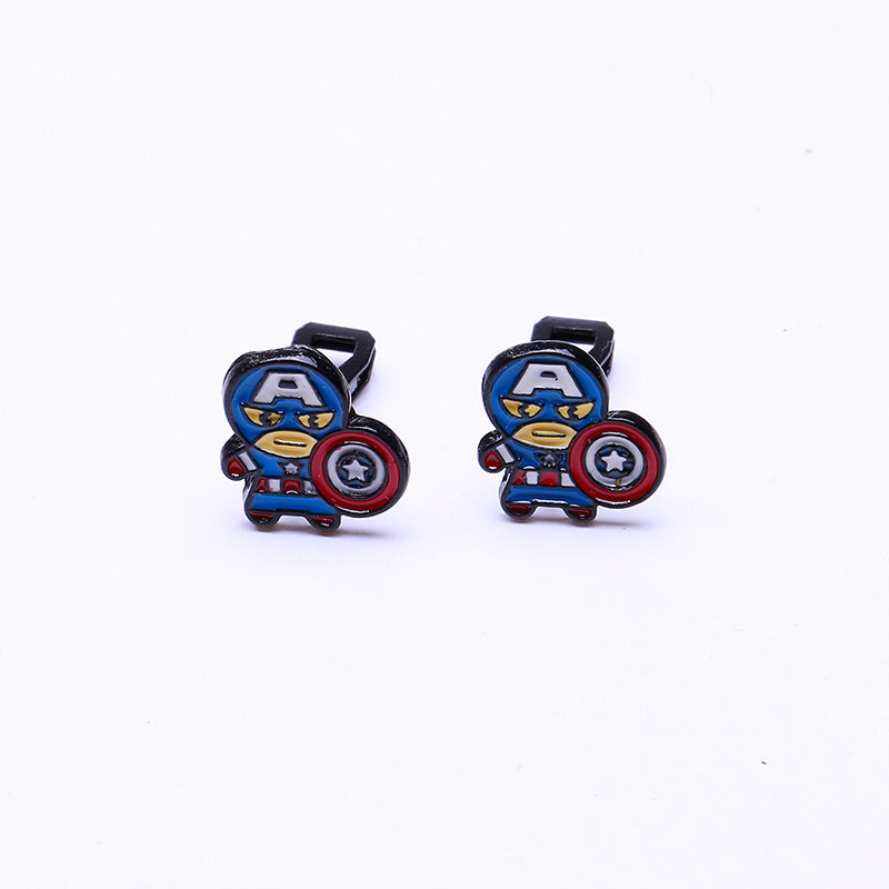 Alloy New Cartoon Anime Earrings (Minimo de Compra 10) MIC-QiR048