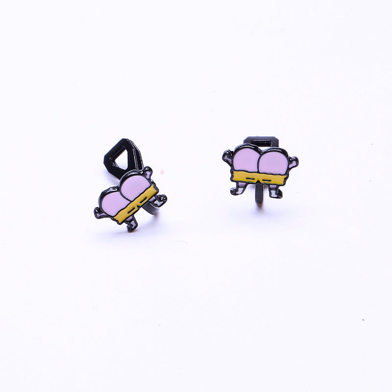 Alloy New Cartoon Anime Earrings (Minimo de Compra 10) MIC-QiR048