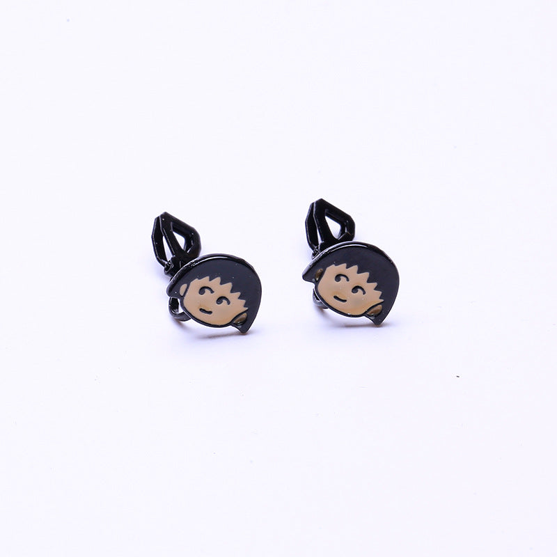 Alloy New Cartoon Anime Earrings (Minimo de Compra 10) MIC-QiR048