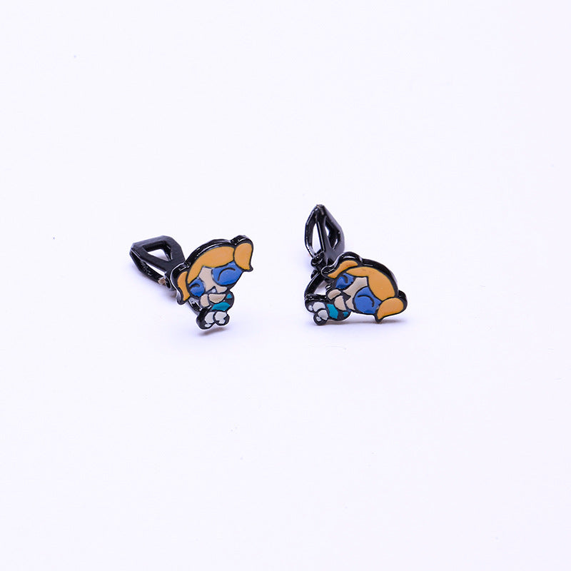 Alloy New Cartoon Anime Earrings (Minimo de Compra 10) MIC-QiR048