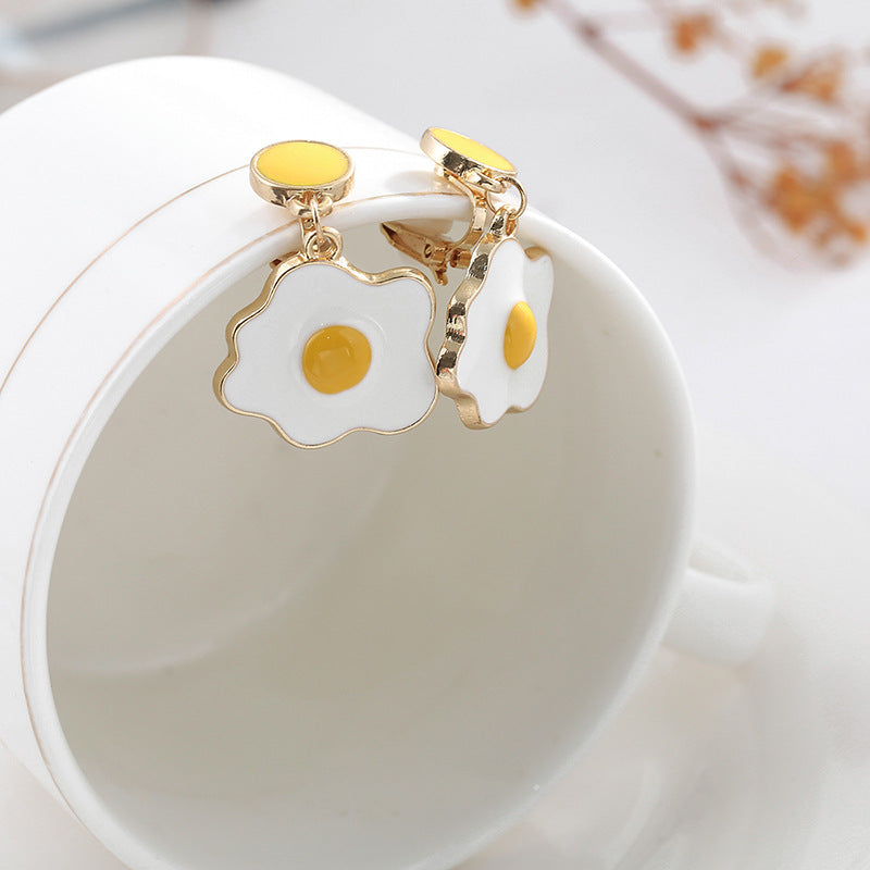 Alloy cartoon egg earrings MIC-LSY024