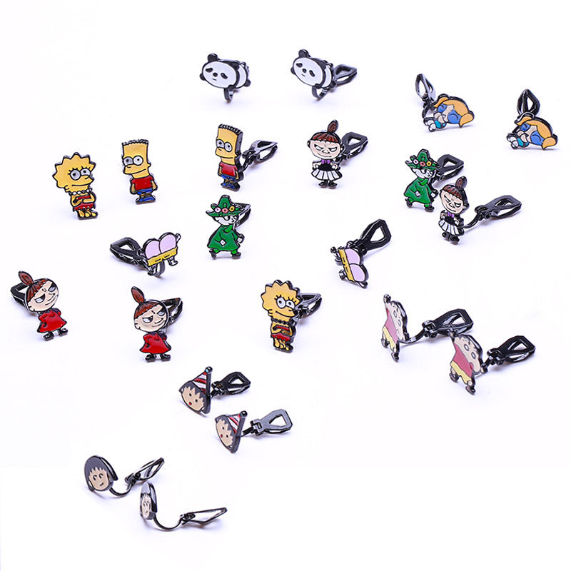 Alloy New Cartoon Anime Earrings (Minimo de Compra 10) MIC-QiR048