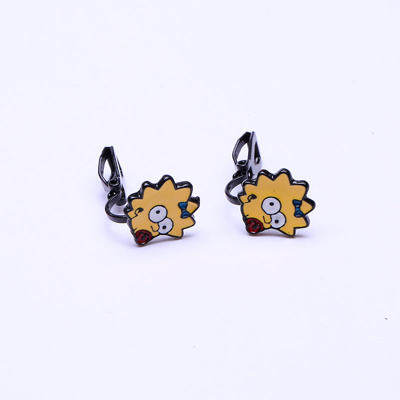 Alloy cartoon anime earrings (Minimo de Compra 2) MIC-QiR052