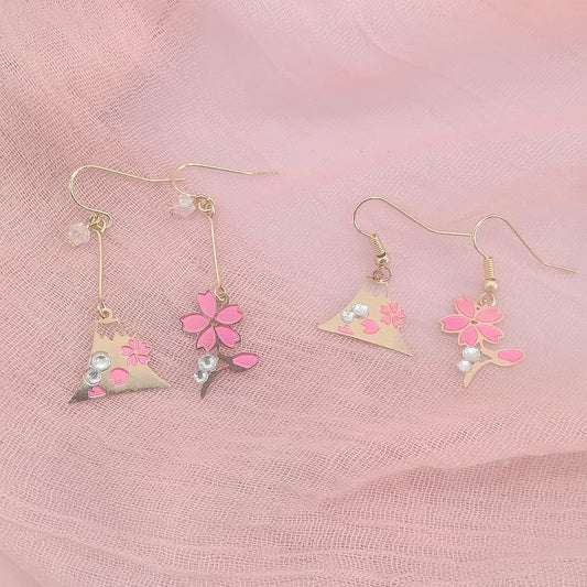 Alloy Flower Fuji Mountain Earrings MIC-MSY004