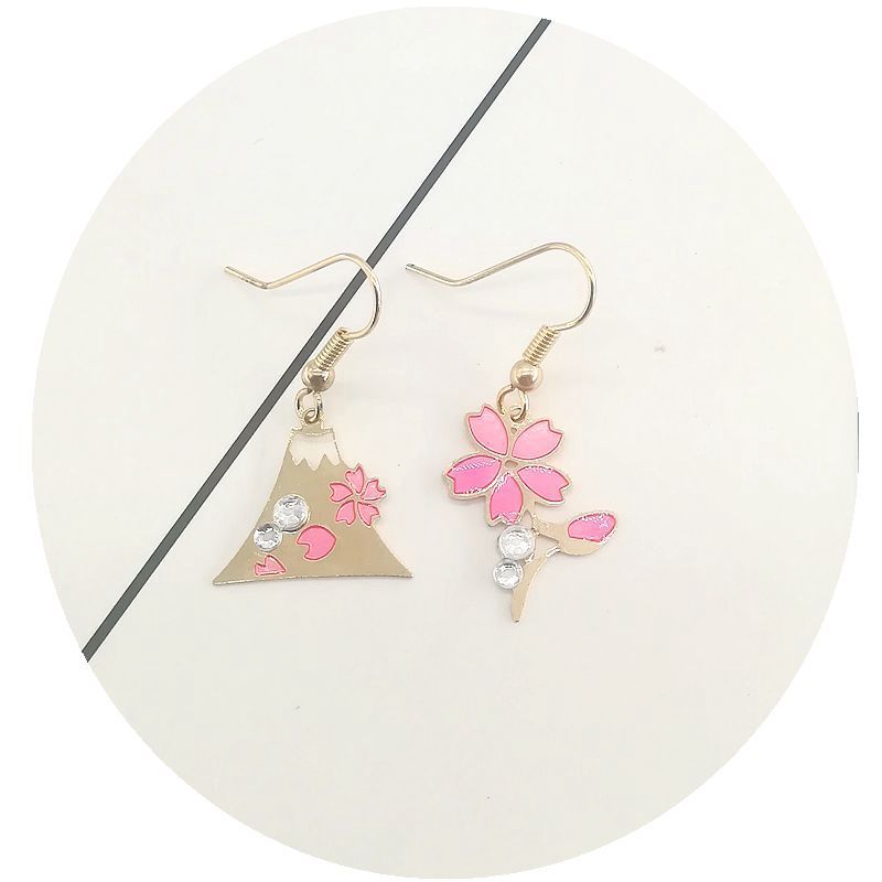 Alloy Flower Fuji Mountain Earrings MIC-MSY004