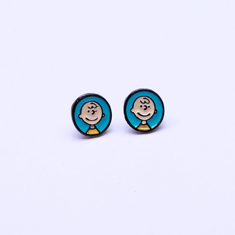 Alloy cartoon anime earrings (Minimo de Compra 2) MIC-QiR052