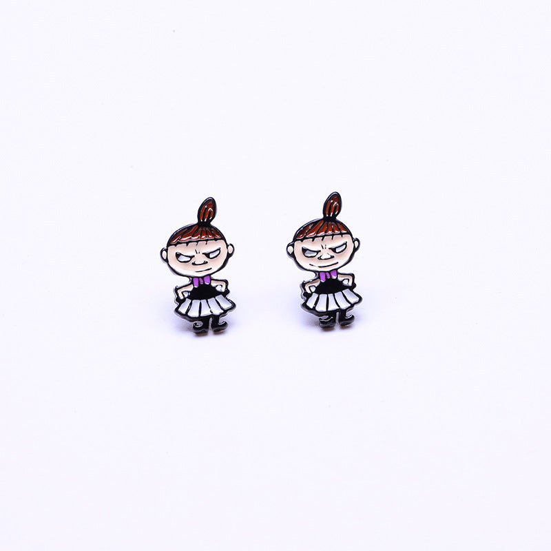 Alloy New Cartoon Anime Earrings (Minimo de Compra 10) MIC-QiR048