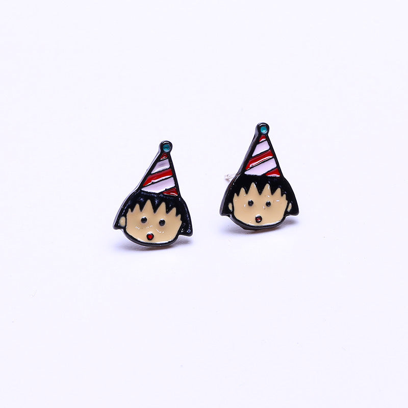 Alloy New Cartoon Anime Earrings (Minimo de Compra 10) MIC-QiR048