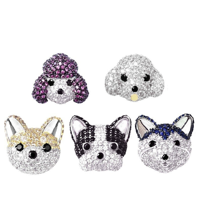 Cartoon Mini Animal Zircon Earrings MIC-ES-WeiH001