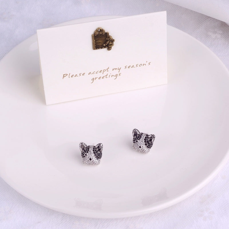 Cartoon Mini Animal Zircon Earrings MIC-ES-WeiH001