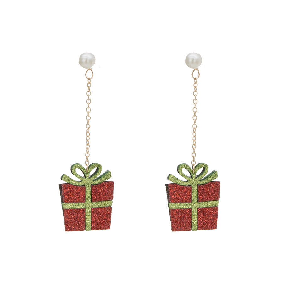 Alloy Christmas cartoon earrings MIC-DuoH001