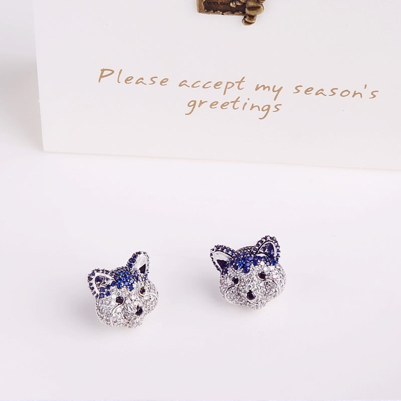 Cartoon Mini Animal Zircon Earrings MIC-ES-WeiH001