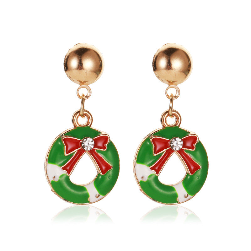 Alloy Christmas Snow Pumpkin Earrings (Minimo de Compra 2) MIC-MiaoY089