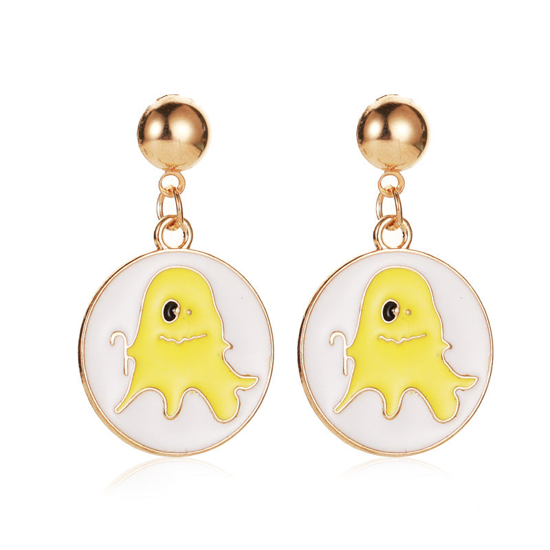 Alloy Christmas Snow Pumpkin Earrings (Minimo de Compra 2) MIC-MiaoY089