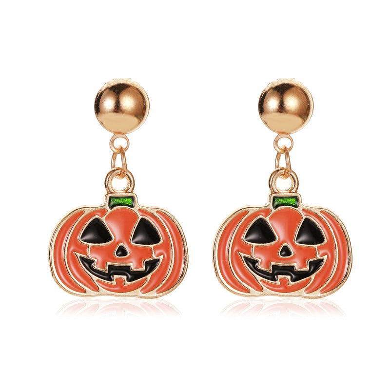 Alloy Christmas Snow Pumpkin Earrings (Minimo de Compra 2) MIC-MiaoY089