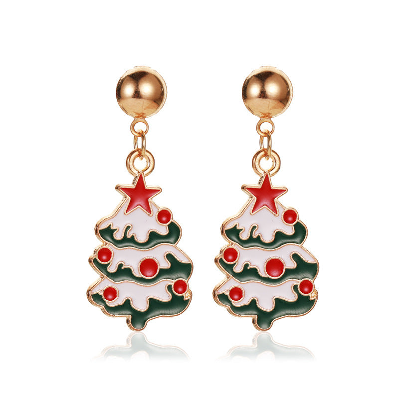 Alloy Christmas Snow Pumpkin Earrings (Minimo de Compra 2) MIC-MiaoY089