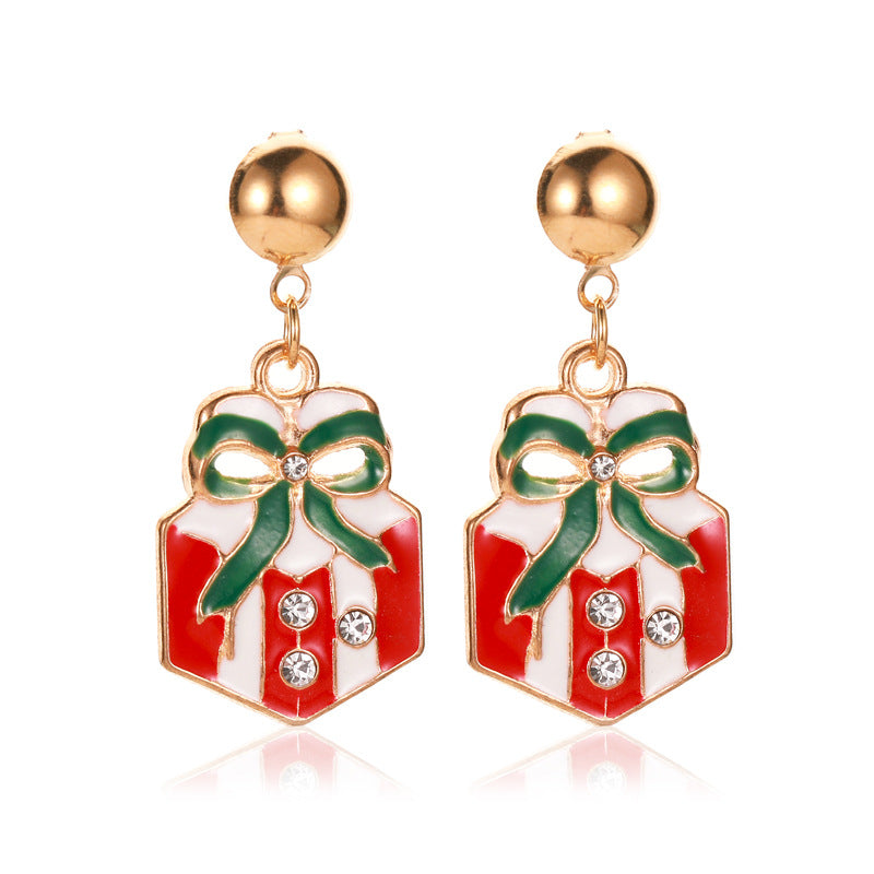 Alloy Christmas Snow Pumpkin Earrings (Minimo de Compra 2) MIC-MiaoY089