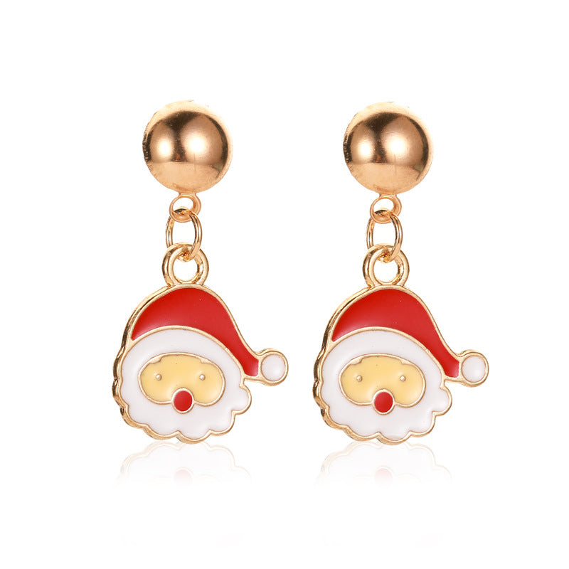 Alloy Christmas Snow Pumpkin Earrings (Minimo de Compra 2) MIC-MiaoY089