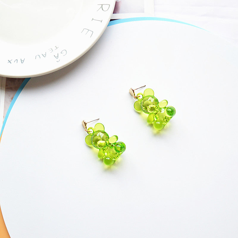 Acrylic transparent candy earrings MIC-XieN026