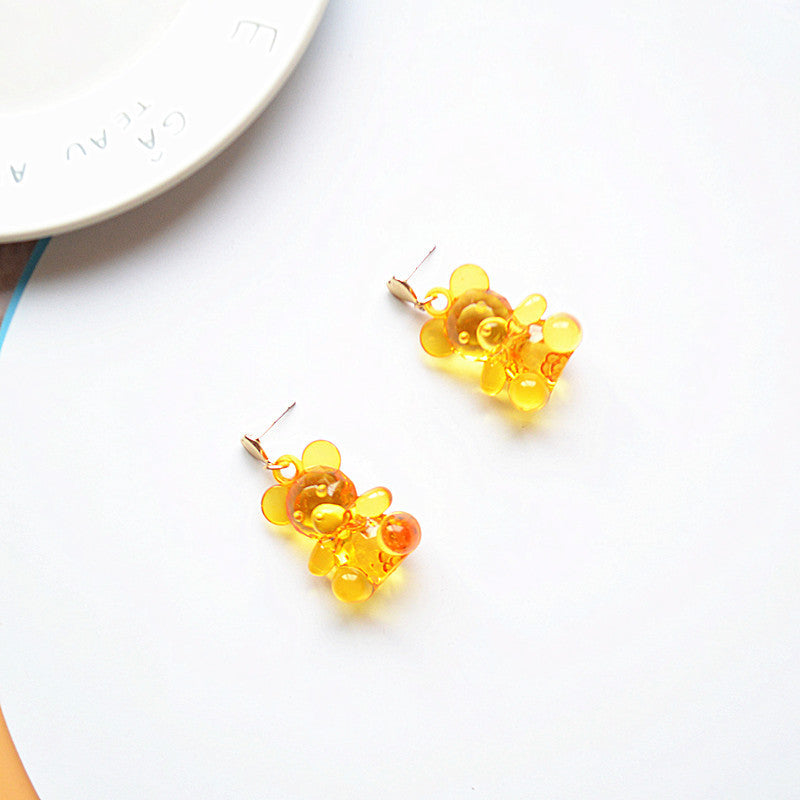 Acrylic transparent candy earrings MIC-XieN026