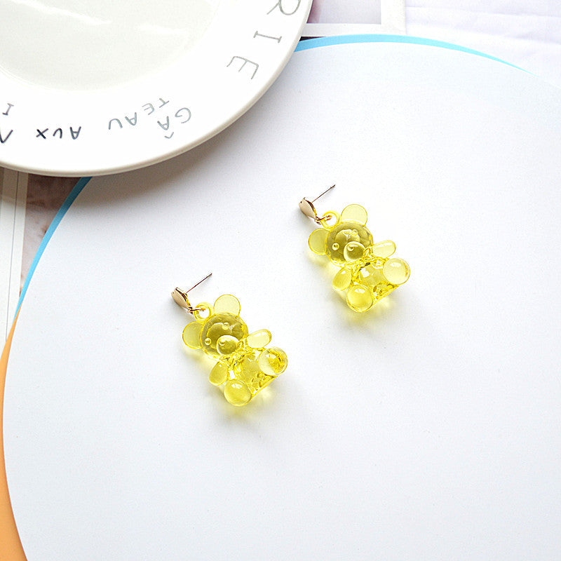 Acrylic transparent candy earrings MIC-XieN026