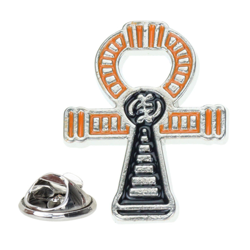 Alloy cross brooch (Minimo de Compra 2) MIC-BaiF019