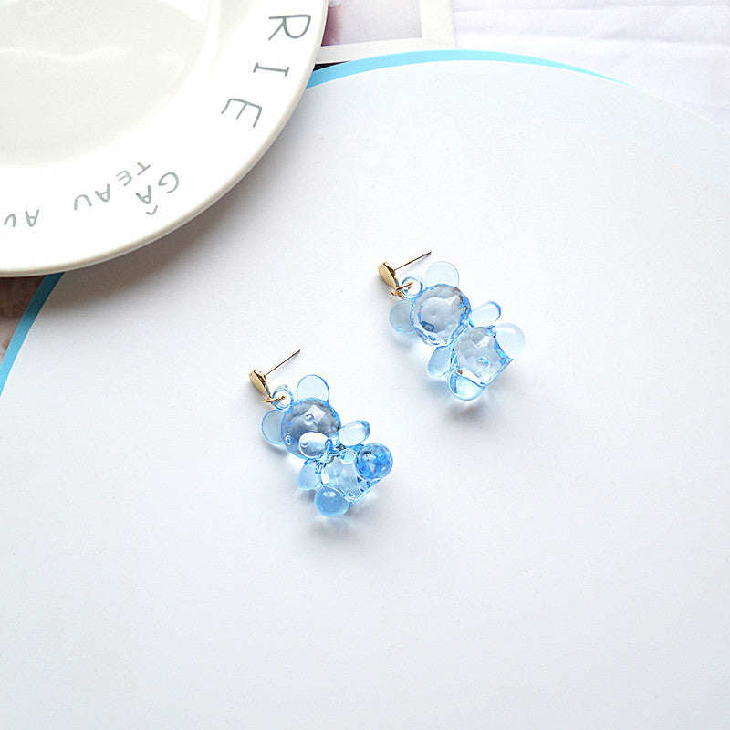 Acrylic transparent candy earrings MIC-XieN026