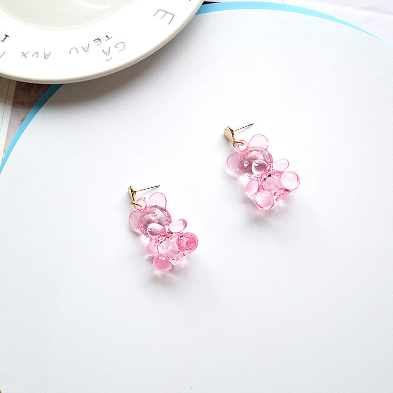 Acrylic transparent candy earrings MIC-XieN026