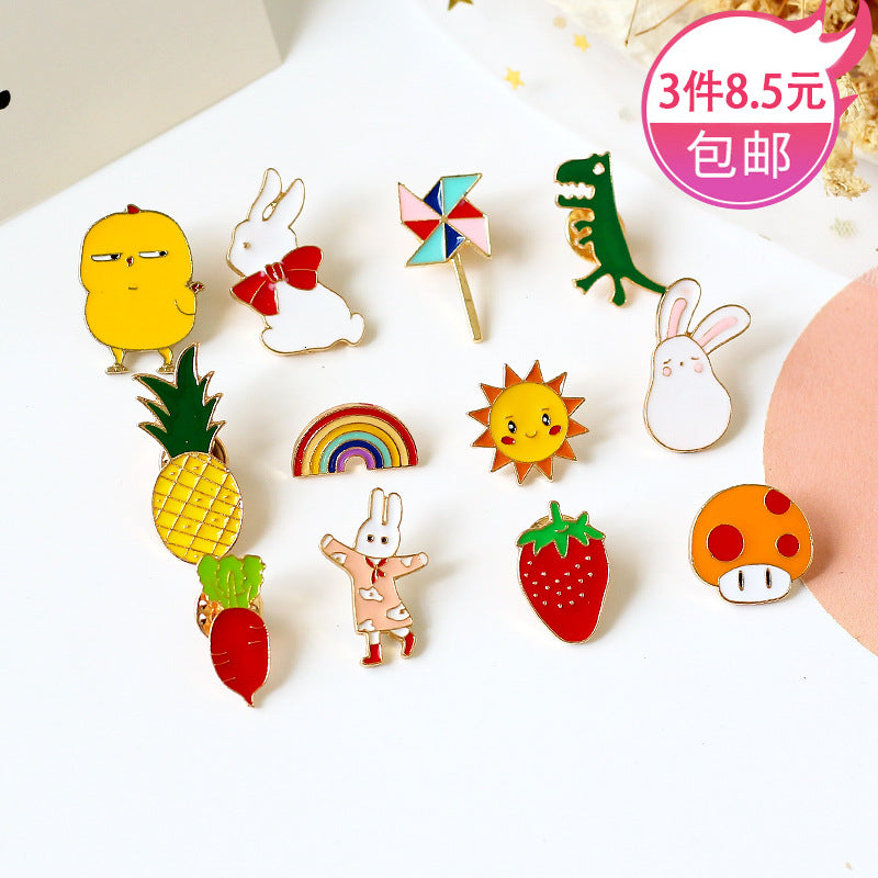 Alloy cartoon cute brooch (Minimo de compra 2) MIC-DongQ011